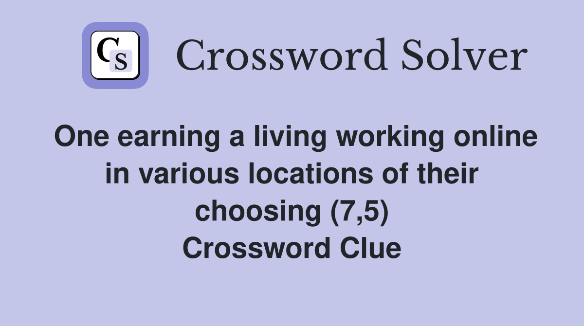 One earning a living working online in various locations of their